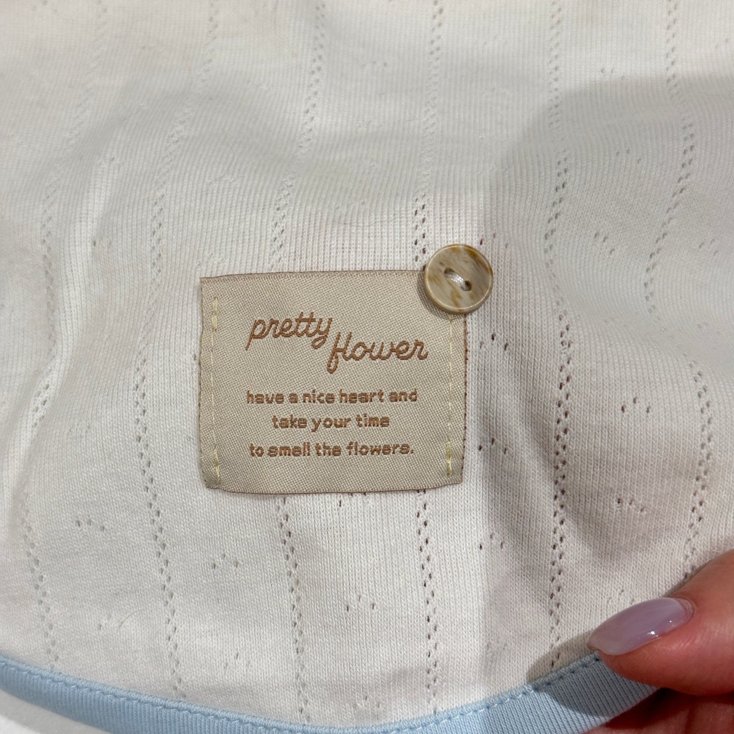 Blue Gingham Knit Top 蓝格针织上衣