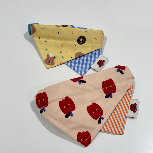 甜甜圈小熊&苹果园口水巾